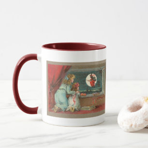 Vintage Halloween Woman And Child Mug