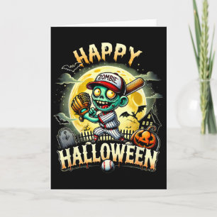 Vintage Halloween Zombie Sell Skeleton Sell Player Card
