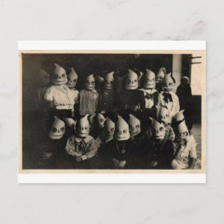 Vintage halloween's costumes photo in Ireland Postcard