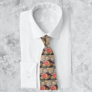 Vintage Ham Dinner with Green Beans and Potatoes Tie