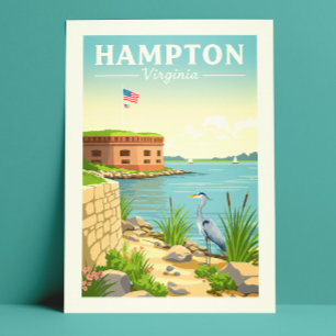 Vintage Hampton Virginia Postcard