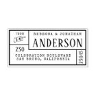 Vintage Hand Classic Family Name & Return Address