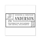 Vintage Hand Classic Family Name & Return Address