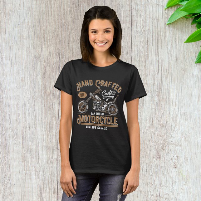 Vintage Hand Crafted Motorcycle Custom Design T-Shirt (Creator Uploaded)