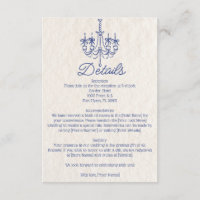 Vintage Hand Drawn Chandelier Wedding Details