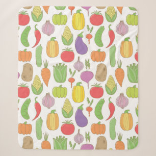 Vintage hand drawn doodle seamless background with sherpa blanket