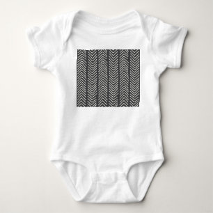 Vintage Hand-Drawn Seamless Illustration Baby Bodysuit