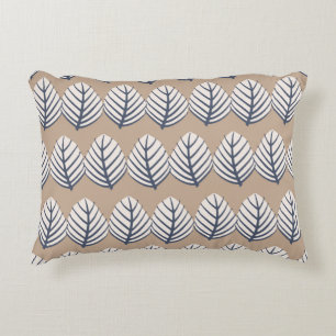 vintage hand drawn simple and modern leaf motif se decorative cushion