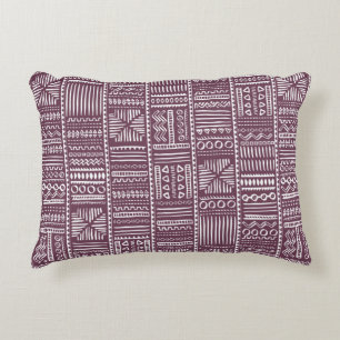 Vintage Hand Drawn Vintage Ethnic Style Seamless P Decorative Cushion