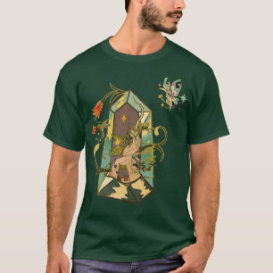 Vintage Hand Flower with Butterfly T-Shirt