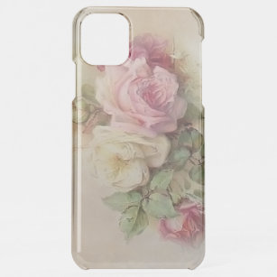Vintage Hand Painted Style Roses iPhone 11 Pro Max Case