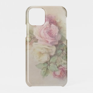 Vintage Hand Painted Style Roses iPhone 11 Pro Case