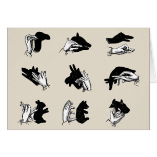 Vintage Hand Puppet Shadow Games