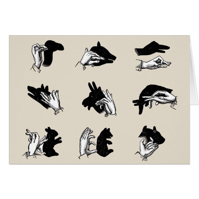 Vintage Hand Puppet Shadow Games (Front Horizontal)