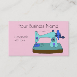 Vintage hand sewing machine customisable business card