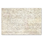 Vintage Hand Written Letter Script Map Decoupage