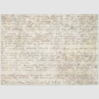 Vintage Hand Written Letter Script Map Decoupage