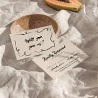 Vintage Hand Written Unique Modern Wedding