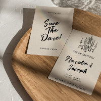 Vintage Hand Written Unique Modern Wedding