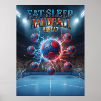 Vintage Handball Bootleg Art Poster