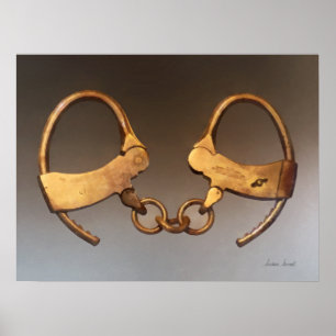 Vintage Handcuffs Poster