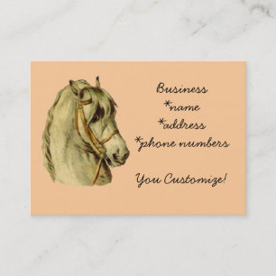 Vintage *Handsome Horse Head* Business Cards