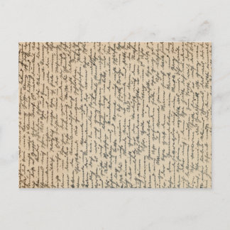 Vintage Handwritten Letter Postcard