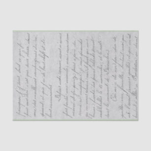 Vintage Handwritten Letter Tissue Paper