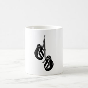 Vintage Hanging Boxing Gloves Retro Fighter Coffee Mug