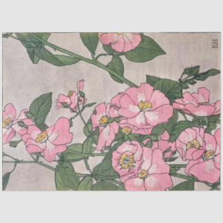 Vintage Hannah Overbeck Art nouveau prarie rose Tissue Paper
