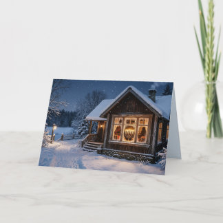 Vintage Hanukkah Holiday Card