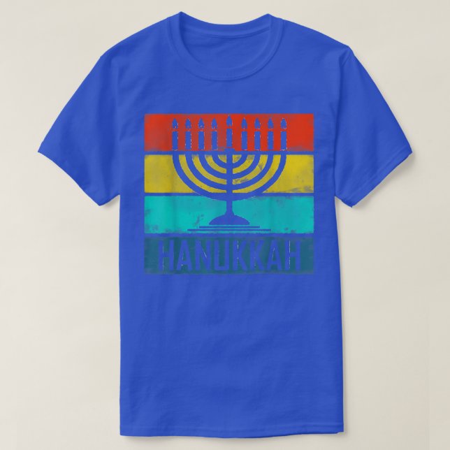 Vintage Hanukkah Pajama  Jewish  Retro Hanukkah  T-Shirt (Design Front)
