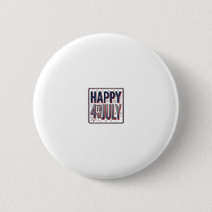 Vintage Happy 4th of July Patriotic Shirt Design_1 6 Cm Round Badge