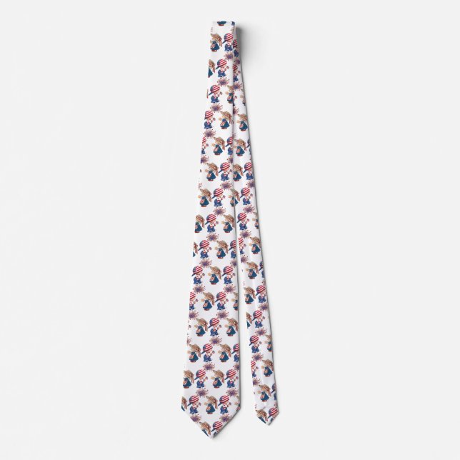 Vintage Happy Birthday America Tie (Front)