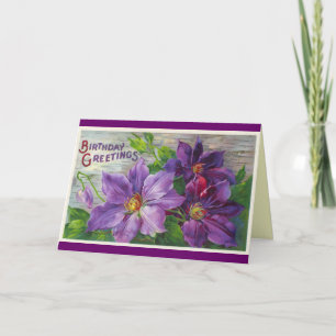 Vintage Happy Birthday card