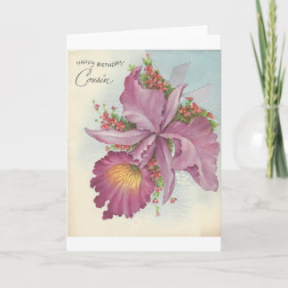 Vintage Happy Birthday Cousin Card