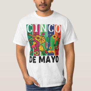 Vintage Happy Cinco de Mayo Mexican Holiday T-Shirt
