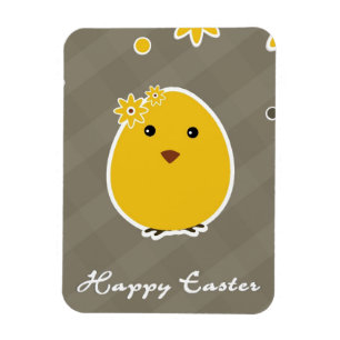 Vintage Happy Easter background Magnet