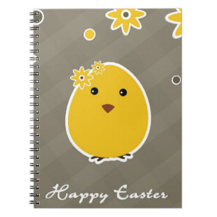 Vintage Happy Easter background Notebook