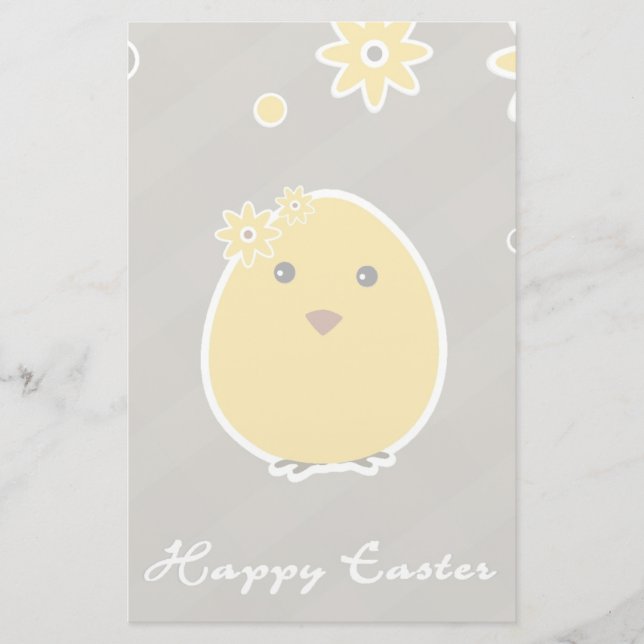 Vintage Happy Easter background Stationery (Front)
