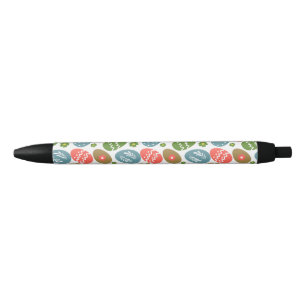 Vintage Happy Easter Blooms Black Ink Pen