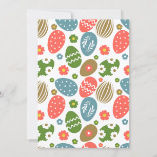 Vintage Happy Easter Blooms Holiday Card
