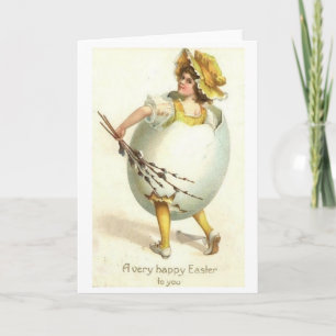 Vintage Happy Easter!  Victorian Easter Card