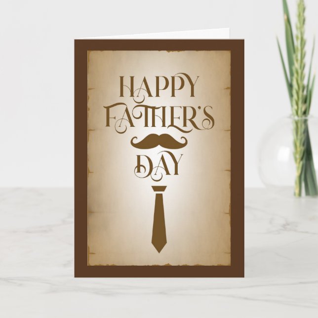 Vintage Happy Father's Day Greeting Card (Front)