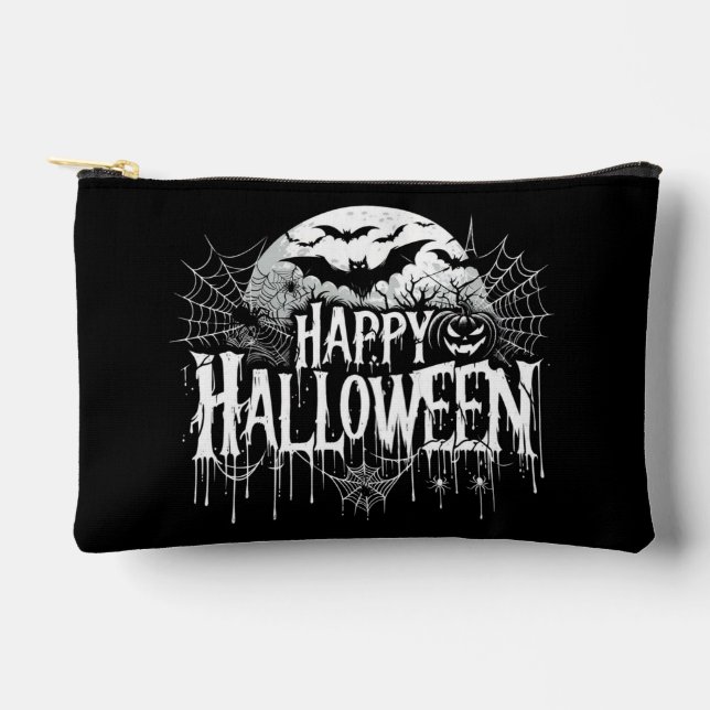 Vintage happy Halloween art Accessory Pouch (Front)