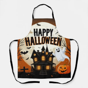 Vintage happy Halloween art Apron