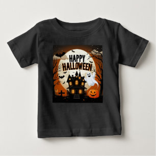Vintage happy Halloween art Baby T-Shirt