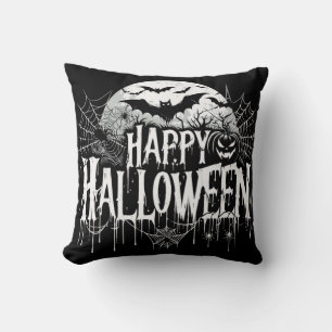 Vintage happy Halloween art Cushion