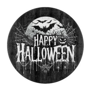 Vintage happy Halloween art Cutting Board