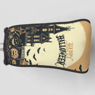 Vintage happy Halloween art Golf Head Cover